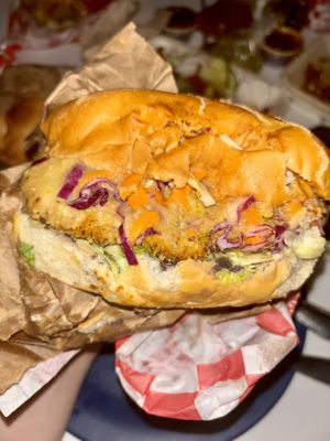 Torta non pollo con queso   at Tacos ALV  in Playa Del Carmen