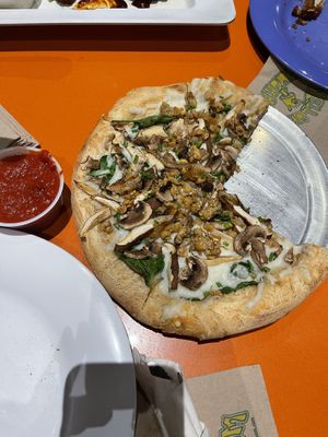 holy shittake pie  at Mellow Mushroom in Myrtle Beach