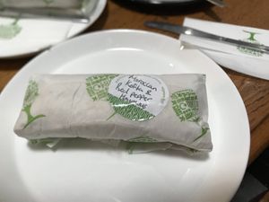 One of the Vegan wrap options   at Wyndenwell in Bamburgh