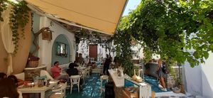 The amazing exterior at Gemma Naxian Bar in Naxos