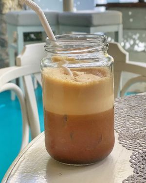 Freddo espresso   at Gemma Naxian Bar in Naxos