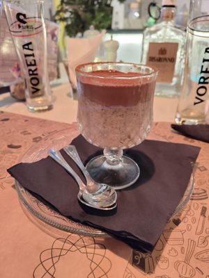 Vegan tiramisu!  at Gemma Naxian Bar in Naxos