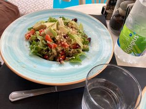 Salad at Gemma Naxian Bar in Naxos