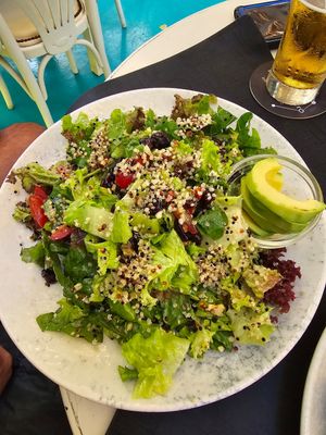 Quinoa salad at Gemma Naxian Bar in Naxos