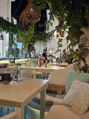View from the table at Gemma Naxian Bar in Naxos