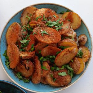 Naxian potatoes at Gemma Naxian Bar in Naxos