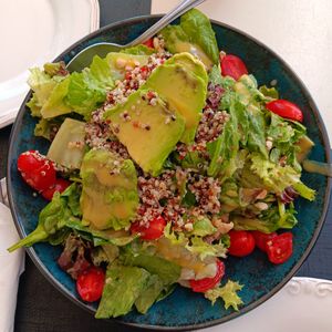 Quinoa salad at Gemma Naxian Bar in Naxos