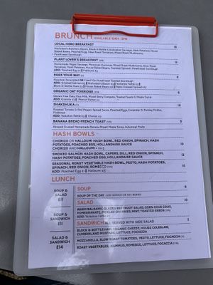 Menu  at Ernest in Newcastle Upon Tyne