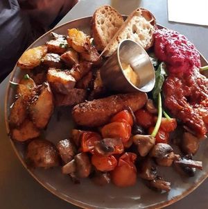 Vegan breakfast at Ernest in Newcastle Upon Tyne