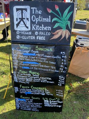 Menu 11.19.22  at The Optimal Kitchen in Orleans