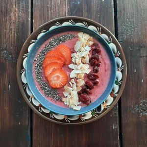 Daily smoothie bowls- VEGAN at Art Escape Studios & Cafe in Copenhagen