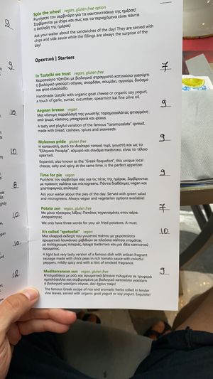 Highly recommend the Mediterranean Sun (Greek Dolmades)  at Mother Earth in Mykonos