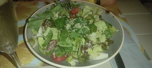 Quinoa salat- food but small portion at Mother Earth in Mykonos