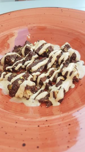 Frozen choc pud at Mother Earth in Mykonos