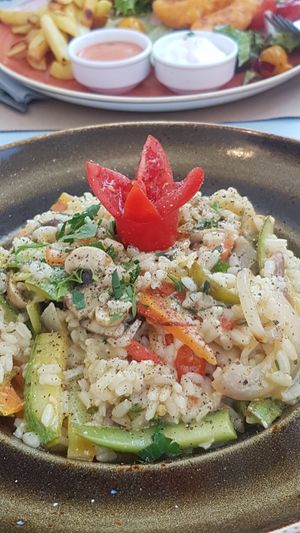 Risotto at Mother Earth in Mykonos