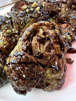 Sprout closeup   at Bitters & Bones in Saranac Lake