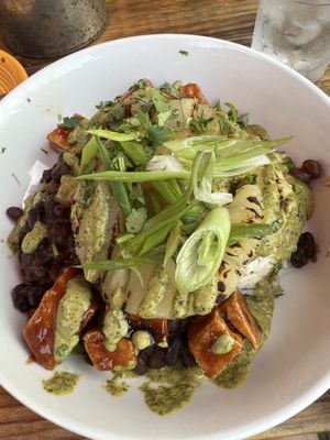 Jerk tofu   at Bitters & Bones in Saranac Lake