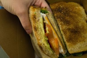 Tofurky Sandwich (veganized) at Sunrise Coffee in Las Vegas