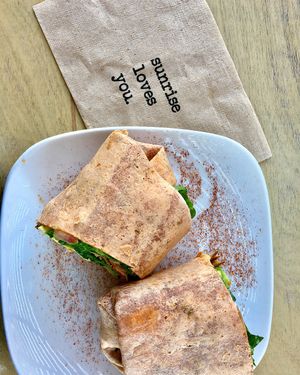 Nom Nom Breakfast Burrito  at Sunrise Coffee in Las Vegas