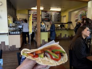 Vegan veggie crepe.    at The Crepery in Fairbanks