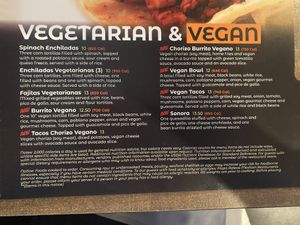 Menu 7/29/21 at Plaza Azteca in Reading