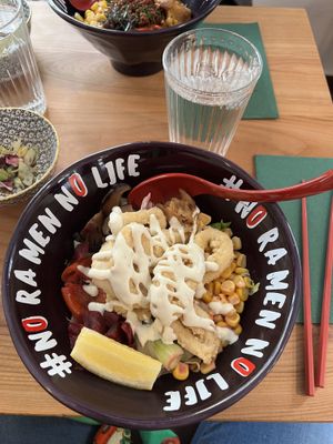 vegan squid  at Midori Ramen in Zurich