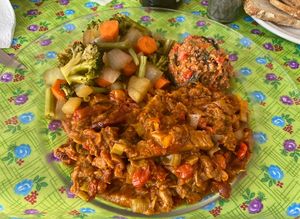 Seitan  #Veganuary at Punto y Come in Huatulco