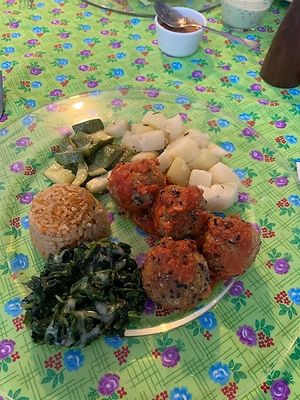 Quinoa plate  at Punto y Come in Huatulco