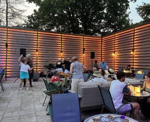 Beautiful outdoor space at Isaan Thai Star in Hudson