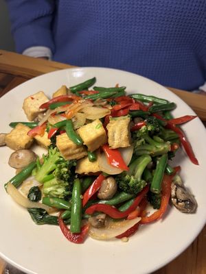 Veg + tofu stir fry   at Isaan Thai Star in Hudson