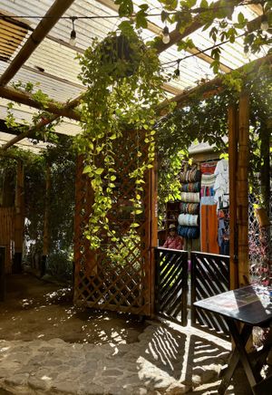 entrance at Samsara's Garden in San Marcos La Laguna