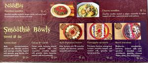 menu at Samsara's Garden in San Marcos La Laguna