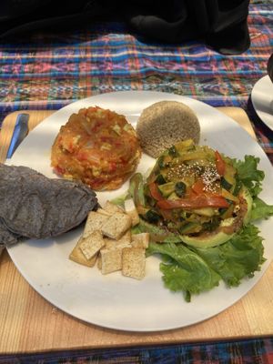   at Samsara's Garden in San Marcos La Laguna