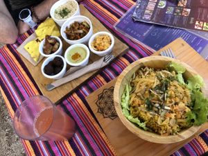   at Samsara's Garden in San Marcos La Laguna