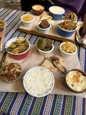 Lunch plate   at Samsara's Garden in San Marcos La Laguna