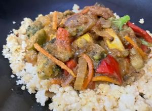 Jackfruit Veggie bowl  at Halisi Africa in Tallahassee