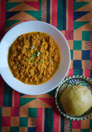 Vegan egusi & fufu  at Halisi Africa in Tallahassee