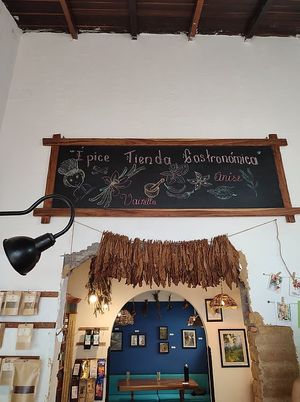 Entrance of the cozy restaurant
Entrada del acogedor restaurante at Épice in Barichara