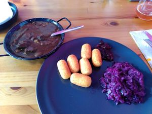 "Wildragout" aus Jackfruit echt super lecker at Haus No. Sieben in Wilhelmshaven