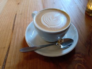 Flat white at Lisa's Deli in Zwolle