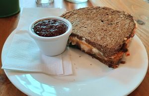 Vegan grilled cheese 🧀🥪 at Lisa's Deli in Zwolle