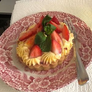 Custard tart  at Lisa's Deli in Zwolle