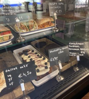 Some items from their fridge  at Lisa's Deli in Zwolle