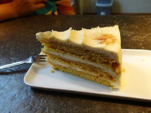 Cake! Cake! (pumpkin something?) amazing  at Deli in Leipzig