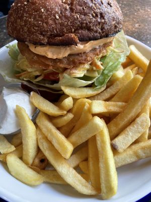 No-Chicken Burger  at Deli in Leipzig