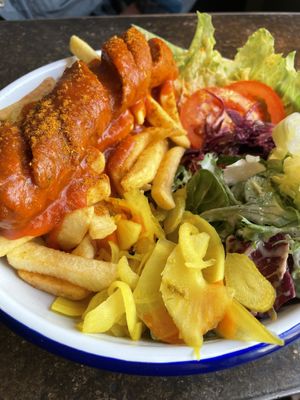 Currywurst  at Deli in Leipzig