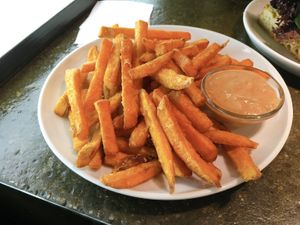 sweet potato fries at Deli in Leipzig