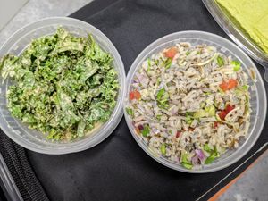 Kale salad, wild rice salad at The Garden Kitchen in Houston