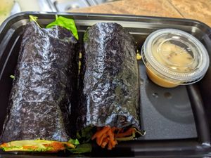 Delicious nori rolls at The Garden Kitchen in Houston