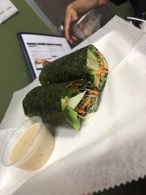 Nori wrap at The Garden Kitchen in Houston